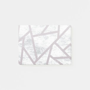 Post-it® Motif en mosaïque gris pâle