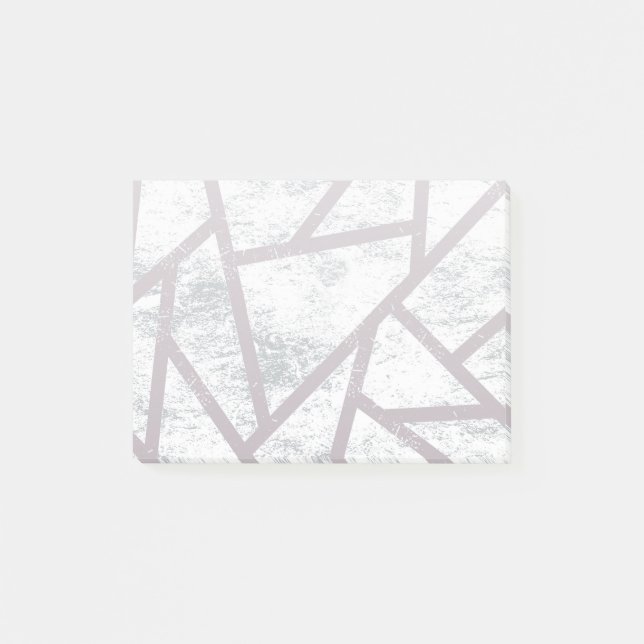 Post-it® Motif en mosaïque gris pâle (Devant)