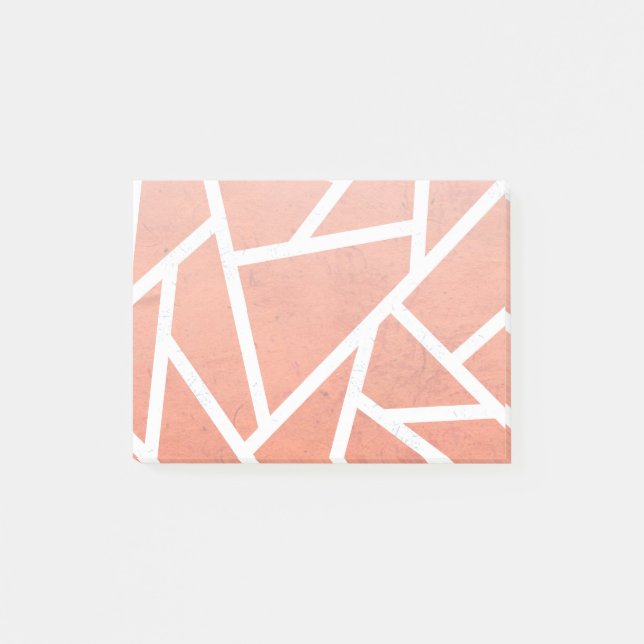 Post-it® Motif en mosaïque orange mandarin (Devant)