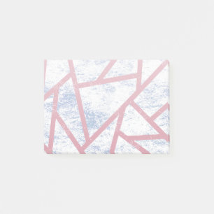 Post-it® Motif en mosaïque rose et bleu