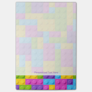 Post-it® Motif en plastique de blocs de construction