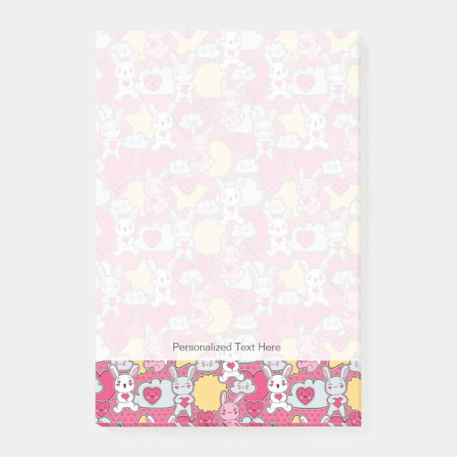 Post-it® Motif enfant de Kawaii avec de mignons Doodles (Devant)