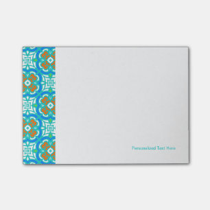 Post-it® Motif ethnique turquoise
