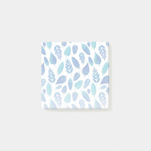 Post-it® Motif Feuille bleu aquarelle