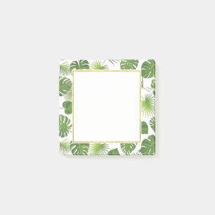 Post-it® Motif Feuille élégant Green Tropical