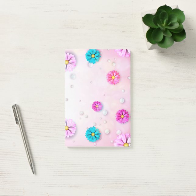 Post-it® Motif Fleurs 7 (Bureau)