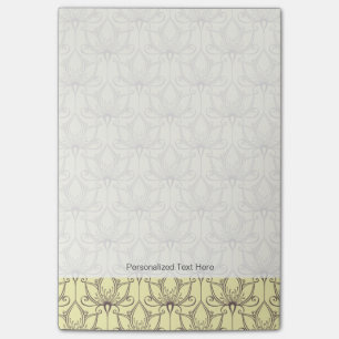 Post-it® Motif floral crème