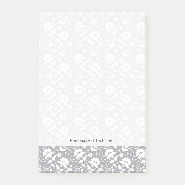 Post-it® Motif floral de dentelle (Devant)