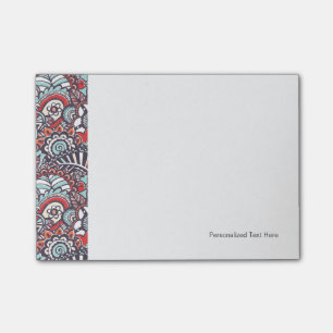 Post-it® Motif floral de griffonnage de Paisley