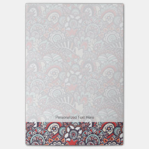 Post-it® Motif floral de griffonnage de Paisley