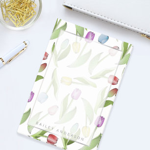 Post-it® Motif floral de tulipe coloré moderne personnalisé