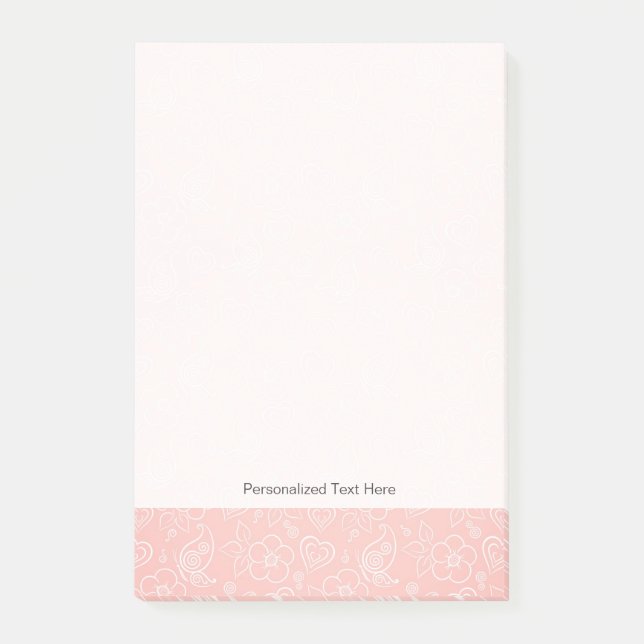 Post-it® Motif floral décoratif (Devant)