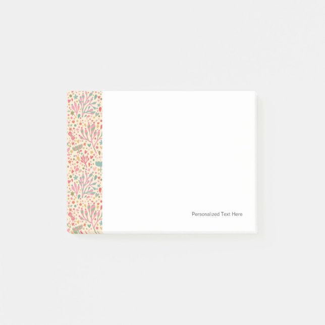 Post-it® Motif floral lumineux (Devant)