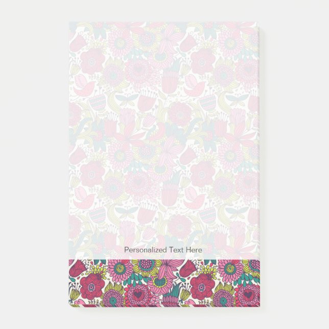 Post-it® Motif floral lumineux (Devant)
