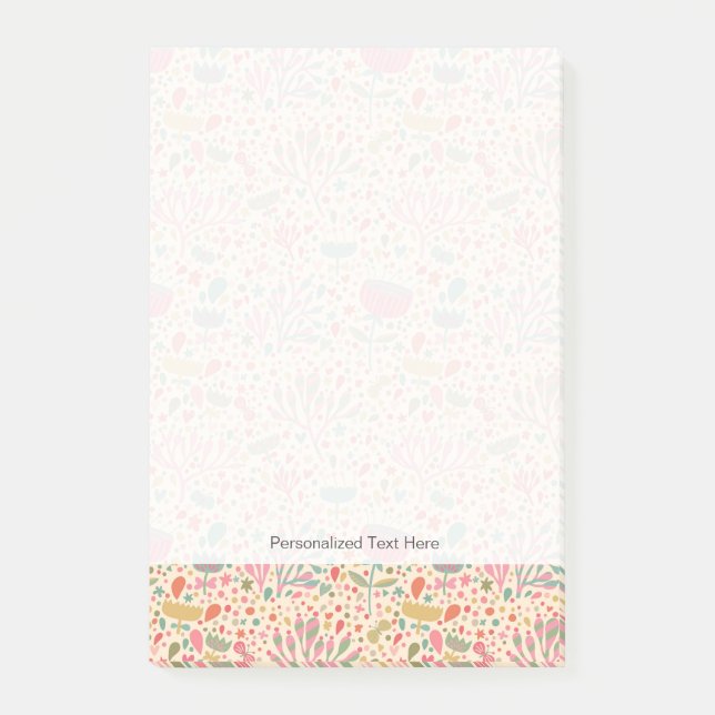 Post-it® Motif floral lumineux (Devant)