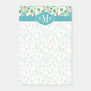 Post-it® Motif floral naturel mignon de cactus