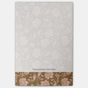 Post-it® Motif floral rose et Brown