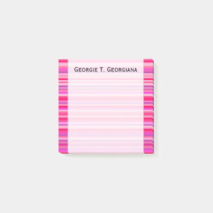 Post-it® Motif Fun, Happy, Girly Pink et Purple Stripes