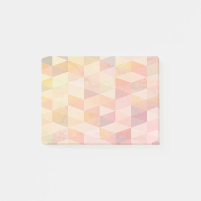 Post-it® Motif géométrique de triangle mou (Devant)