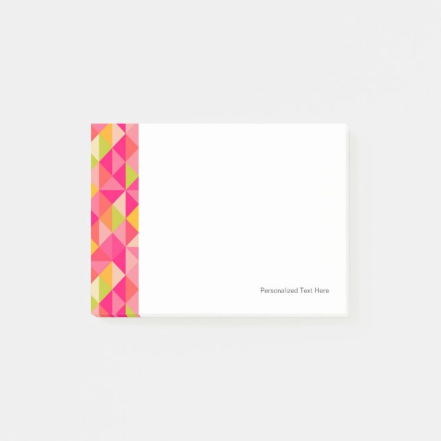 Post-it® motif géométrique triangulaire (Devant)
