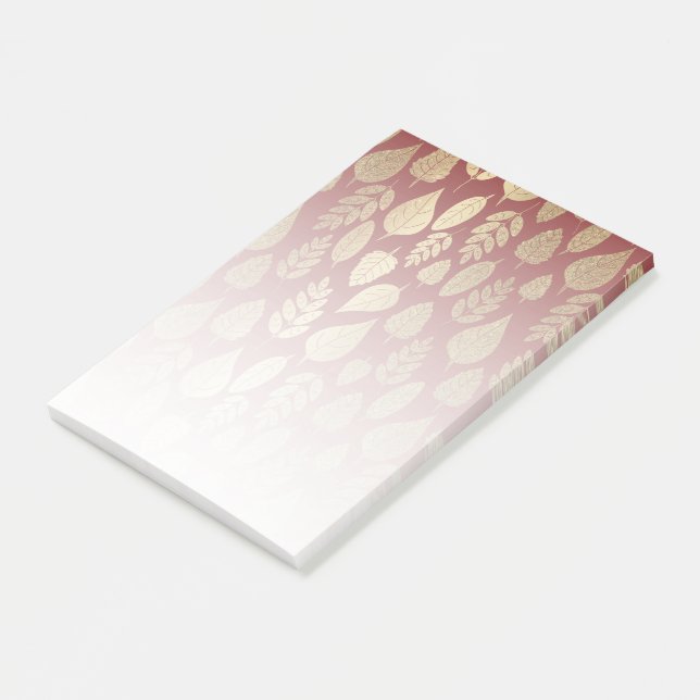 Post-it® Motif Gold et Red Leaf (Incliné)