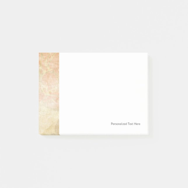 Post-it® motif grunge floral d'arrière - plan d'art (Devant)