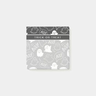 Post-it® Motif Halloween B&W Mignon Dessin Animé