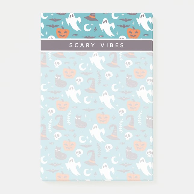 Post-it® Motif Halloween Doodle Sarcelle Amusant (Devant)