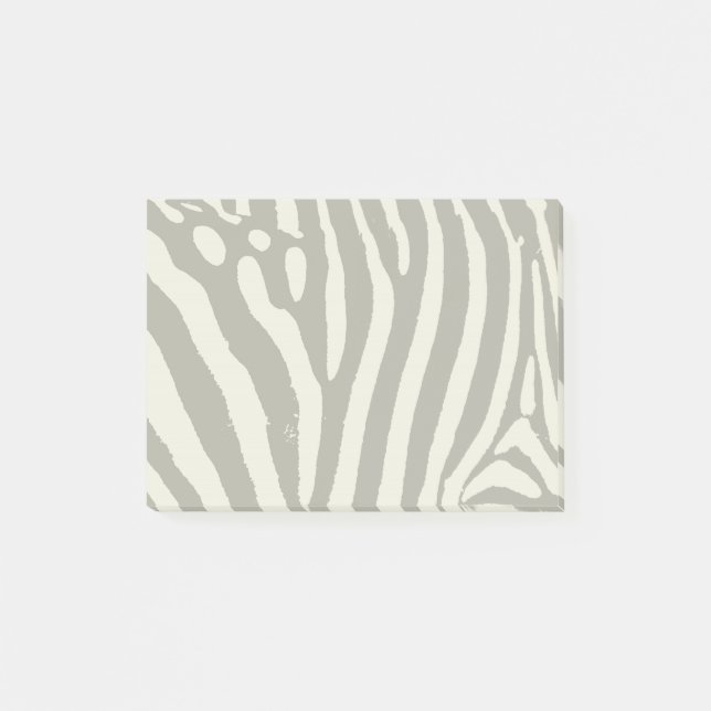 Post-it® Motif imprimé animal à rayures zèbres modernes (Devant)