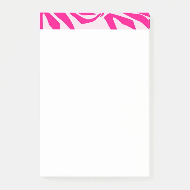 Post-it® Motif imprimé zèbre rose (Devant)