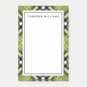 Post-it® Motif irlandais vert de plaid