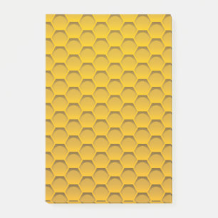 Post-it® Motif jaune de nid d'abeilles