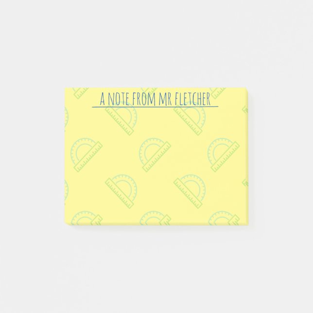 Post-it® Motif mathématique de fournisseur personnalisé (Devant)