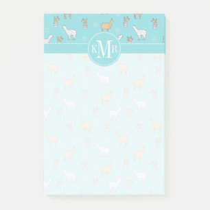 Post-it® Motif mignon de cactus de lama d'alpaga
