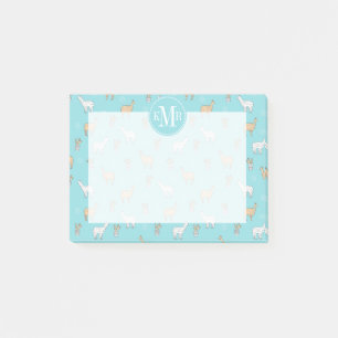 Post-it® Motif mignon de cactus de lama d'alpaga