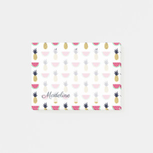 Post-it® Motif mignon de griffonnage d'ananas et de