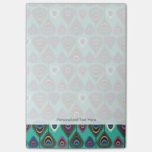 Post-it® motif mignon de plume de paon