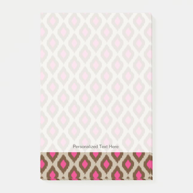 Post-it® motif moderne de ikat (Devant)