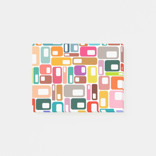 Post-it® Motif moderne du milieu du siècle (Devant)
