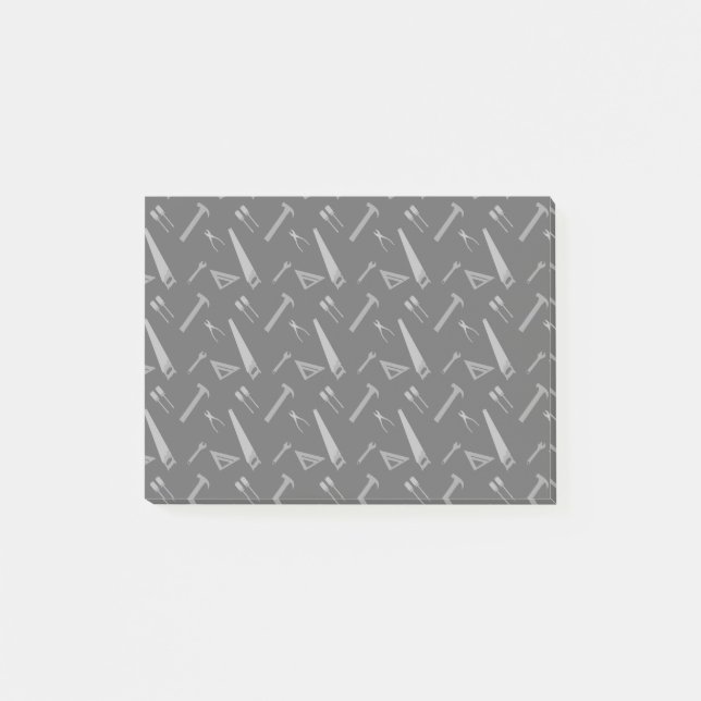 Post-it® Motif noir d'outils (Devant)