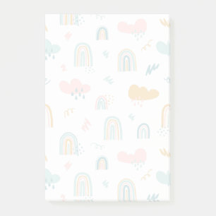 Post-it® Motif nuage Rainbow et pluie amusant