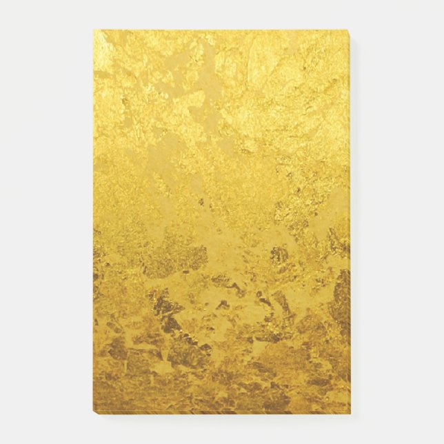Post-it® motif OR pur / feuille d'or (Devant)