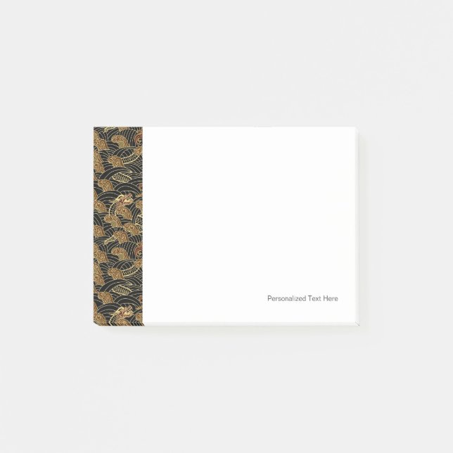 Post-it® Motif oriental de dragon de mer (Devant)