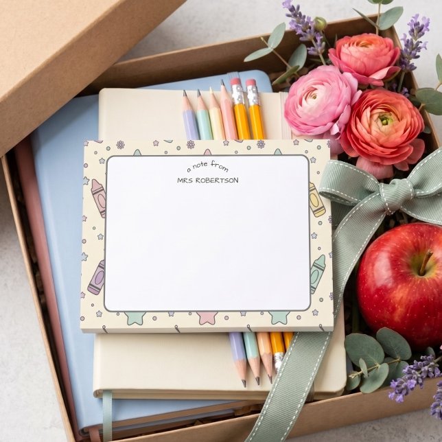 Post-it® Motif pastel de crayon pour l'appréciation des ens (Créateur téléchargé)