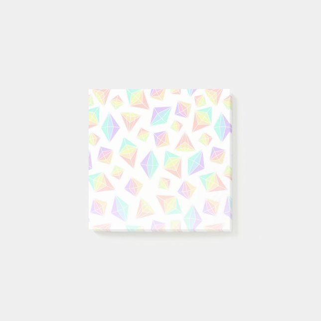 Post-it® Motif Pastel Rainbow Crystals (Devant)