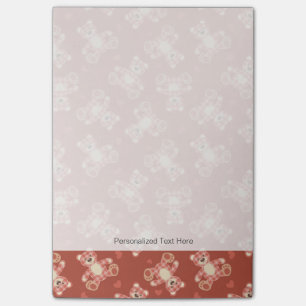 Post-it® motif patchwork d'ours