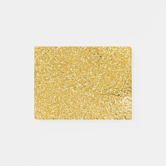 Post-it® Motif PURE GOLD Splatter + votre texte / photo (Devant)