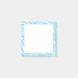 Post-it® Motif rayé zèbre bleu