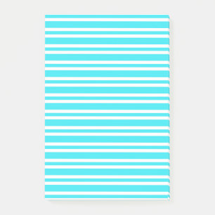 Post-it® Motif Rayures Bleu Blanc