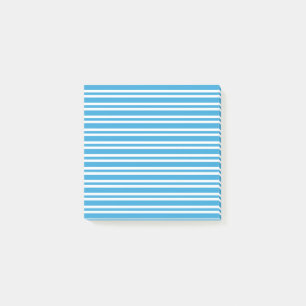 Post-it® Motif rayures bleues blanches